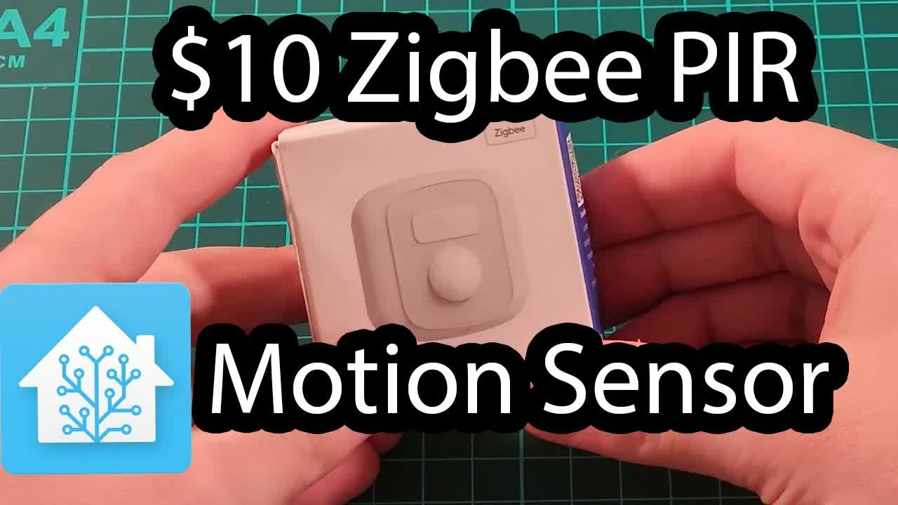 $10 Tuya Zigbee PIR Motion Sensor with Home Assistant · Lazy Product ...